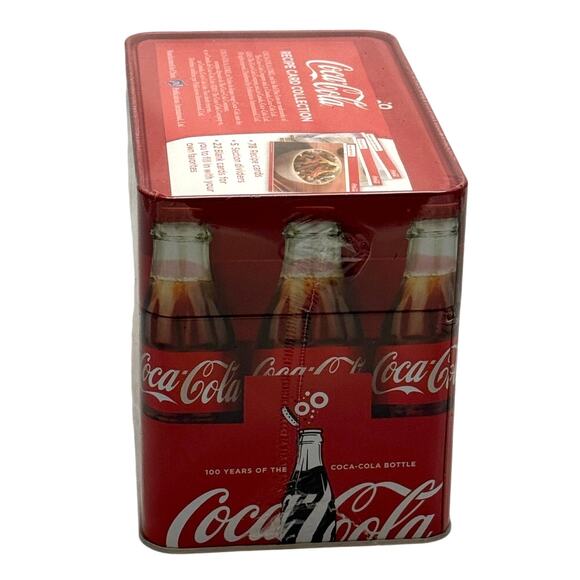 Coca-Cola Recipe Card Collection Tin New Sealed 2015 78 Cards, 22 Blanks & Tabs - Picture 2 of 6